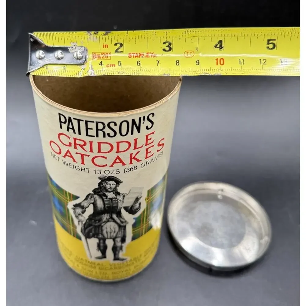 Scotland PATERSON'S GRIDDLE OATCAKES Original Container With Lid Rare! -C32
